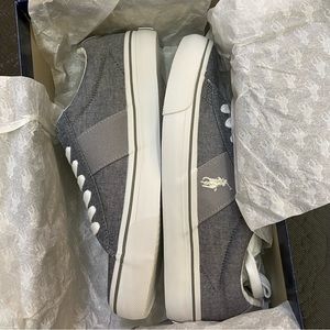 POLO RALPH LAUREN Sayer Grey Size Junior 5 1/2 US /NEW With BOX